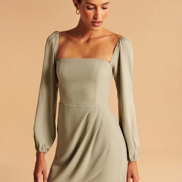 Draped Skirt Mini Dress 